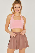 Load image into Gallery viewer, Activewear Crop Halter Back Detail Top
