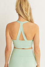 Load image into Gallery viewer, Activewear Crop Halter Back Detail Top
