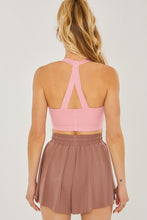 Load image into Gallery viewer, Activewear Crop Halter Back Detail Top
