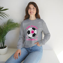 Load image into Gallery viewer, Pink Fluffy Stars Crewneck Sweatshirt
