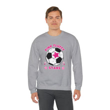 Load image into Gallery viewer, Pink Fluffy Stars Crewneck Sweatshirt
