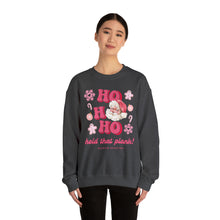 Load image into Gallery viewer, Ho Ho Ho Hold that plank Crewneck Sweatshirt
