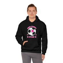 Load image into Gallery viewer, Pink Fluffy Stars Hooded Sweatshirt
