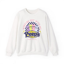 Load image into Gallery viewer, Working Out With My Peeps Crewneck Sweatshirt - Fun &amp; Cozy Fitness Apparel
