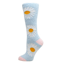 Load image into Gallery viewer, Daisy - Women&#39;s fuzzy crew socks
