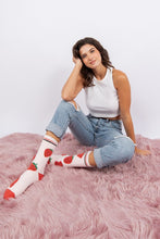 Load image into Gallery viewer, Berry - Women&#39;s fuzzy crew socks
