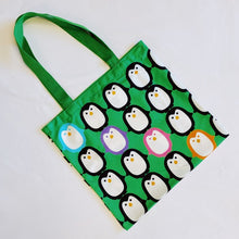 Load image into Gallery viewer, Let&#39;s Hold Hands Penguin Canvas Tote
