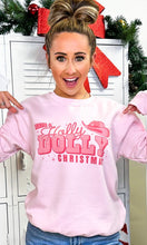 Load image into Gallery viewer, Have A Holly Dolly Christmas Graphic Sweatshirt
