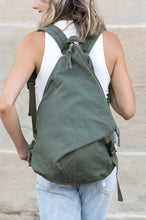 Load image into Gallery viewer, Kai Asymmetric Canvas Backpack
