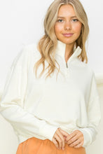 Load image into Gallery viewer, SETTLE DOWN PULLOVER HALF ZIP UP SWEATSHIRT
