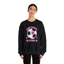 Load image into Gallery viewer, Pink Fluffy Stars Crewneck Sweatshirt
