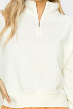 Load image into Gallery viewer, SETTLE DOWN PULLOVER HALF ZIP UP SWEATSHIRT
