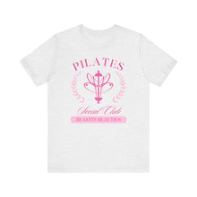Load image into Gallery viewer, Pilates Club Short Sleeve Tee, Workout Shirt, Fitness Apparel, Exercise Top, Gift for Fitness Lovers
