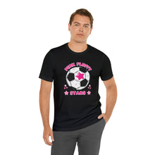 Load image into Gallery viewer, Pink Fluffy Stars Team Short Sleeve Tee
