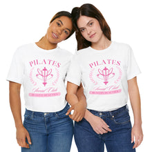 Load image into Gallery viewer, Pilates Club Short Sleeve Tee, Workout Shirt, Fitness Apparel, Exercise Top, Gift for Fitness Lovers
