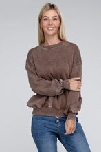 Load image into Gallery viewer, Acid Wash Fleece Oversized Pullover
