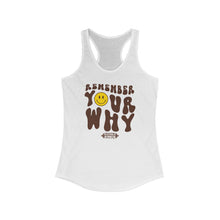 Load image into Gallery viewer, Remember Your Why Racerback Tank
