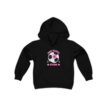 Load image into Gallery viewer, Pink Fluffy Stars Youth Hooded Sweatshirt
