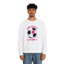 Load image into Gallery viewer, Pink Fluffy Stars Crewneck Sweatshirt
