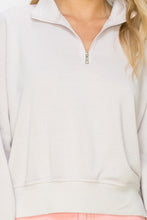 Load image into Gallery viewer, SETTLE DOWN PULLOVER HALF ZIP UP SWEATSHIRT
