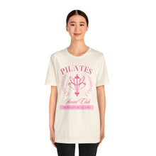 Load image into Gallery viewer, Pilates Club Short Sleeve Tee, Workout Shirt, Fitness Apparel, Exercise Top, Gift for Fitness Lovers
