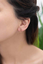 Load image into Gallery viewer, Pineapple Earrings 18K Rose &amp; 24K Gold

