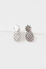 Load image into Gallery viewer, Pineapple Earrings 18K Rose &amp; 24K Gold
