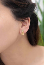 Load image into Gallery viewer, Pineapple Earrings 18K Rose &amp; 24K Gold
