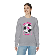 Load image into Gallery viewer, Pink Fluffy Stars Crewneck Sweatshirt
