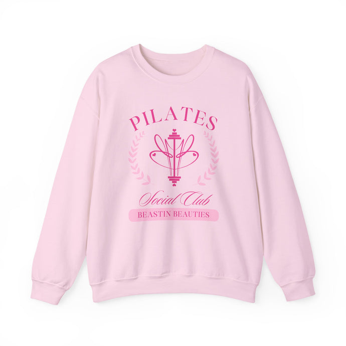 Pilates Social Club Sweatshirt, Unisex Fitness Crewneck, Yoga Lover Gift, Workout Apparel, Cozy Pullover, Active Lifestyle Fashion