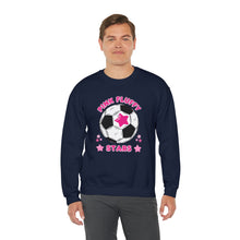Load image into Gallery viewer, Pink Fluffy Stars Crewneck Sweatshirt
