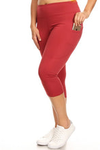 Load image into Gallery viewer, High Waist Tech Pocket Workout Capri Leggings
