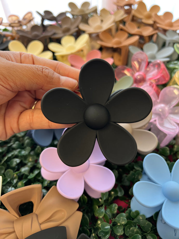 Large Flower Clips