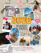 Load image into Gallery viewer, Boards &amp; Babes: 2026 Vision Board Kit, Guide on How to make a Vision Board
