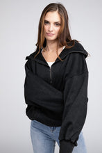 Load image into Gallery viewer, Stitch Detailed Elastic Hem Hoodie
