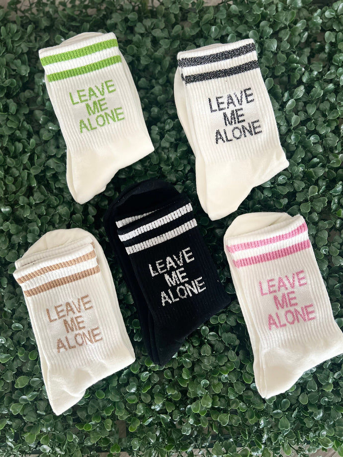 Leave me Alone Crew Socks