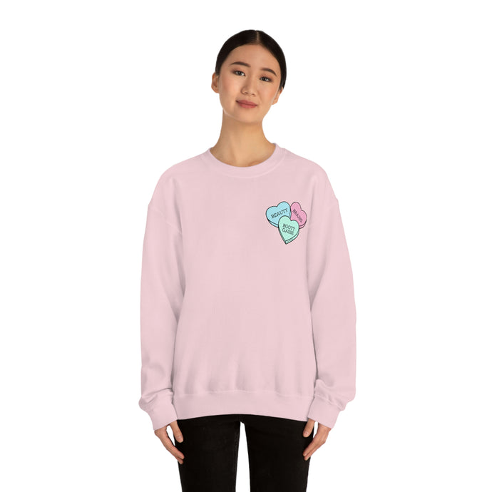 Beauty Brains & Booty Gains Crewneck Sweatshirt