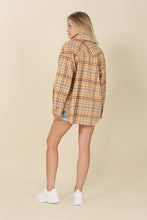 Load image into Gallery viewer, Plaid shacket with pockets
