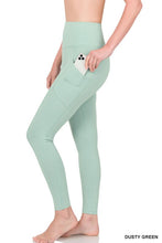 Load image into Gallery viewer, BETTER COTTON WIDE WAISTBAND POCKET LEGGINGS
