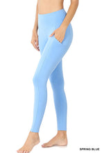 Load image into Gallery viewer, BETTER COTTON WIDE WAISTBAND POCKET LEGGINGS

