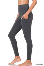 Load image into Gallery viewer, BETTER COTTON WIDE WAISTBAND POCKET LEGGINGS
