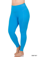 Load image into Gallery viewer, PLUS BETTER COTTON WIDE WAISTBAND POCKET LEGGINGS

