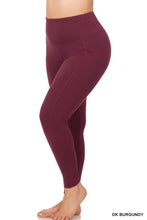 Load image into Gallery viewer, PLUS BETTER COTTON WIDE WAISTBAND POCKET LEGGINGS
