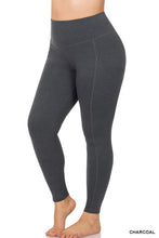 Load image into Gallery viewer, PLUS BETTER COTTON WIDE WAISTBAND POCKET LEGGINGS
