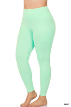 Load image into Gallery viewer, PLUS BETTER COTTON WIDE WAISTBAND POCKET LEGGINGS
