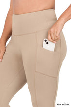 Load image into Gallery viewer, PLUS BETTER COTTON WIDE WAISTBAND POCKET LEGGINGS
