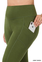 Load image into Gallery viewer, PLUS BETTER COTTON WIDE WAISTBAND POCKET LEGGINGS
