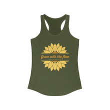 Load image into Gallery viewer, Grow with the flow Racerback Tank
