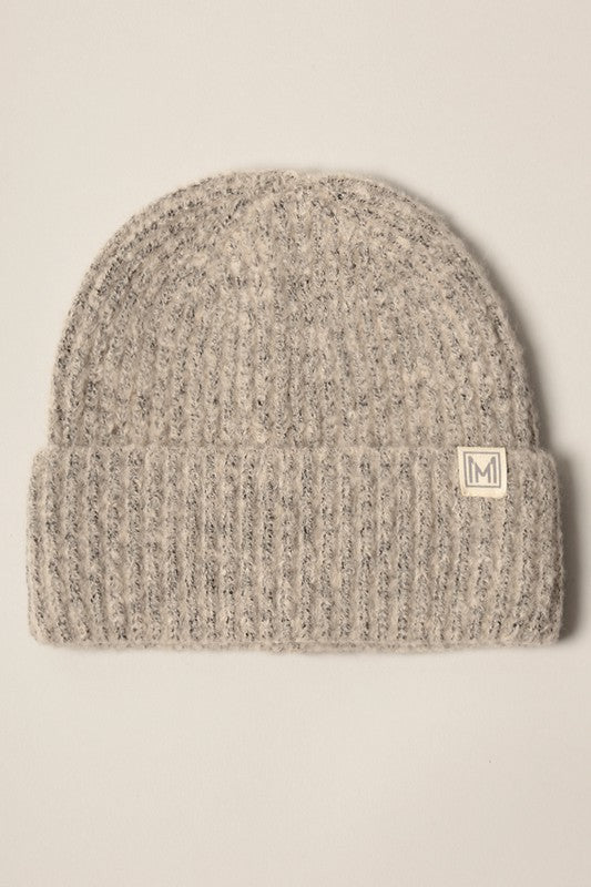 Soft Basic Ribbed Knit Cuff Beanie Hat