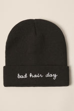 Load image into Gallery viewer, Bad Hair Day Embroidery Solid Cuffed Beanie
